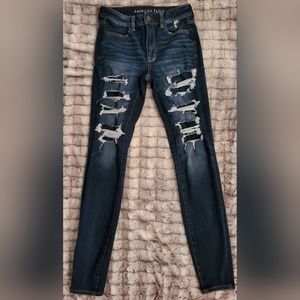 American Eagle High Rise Jeggings Long Stretchy